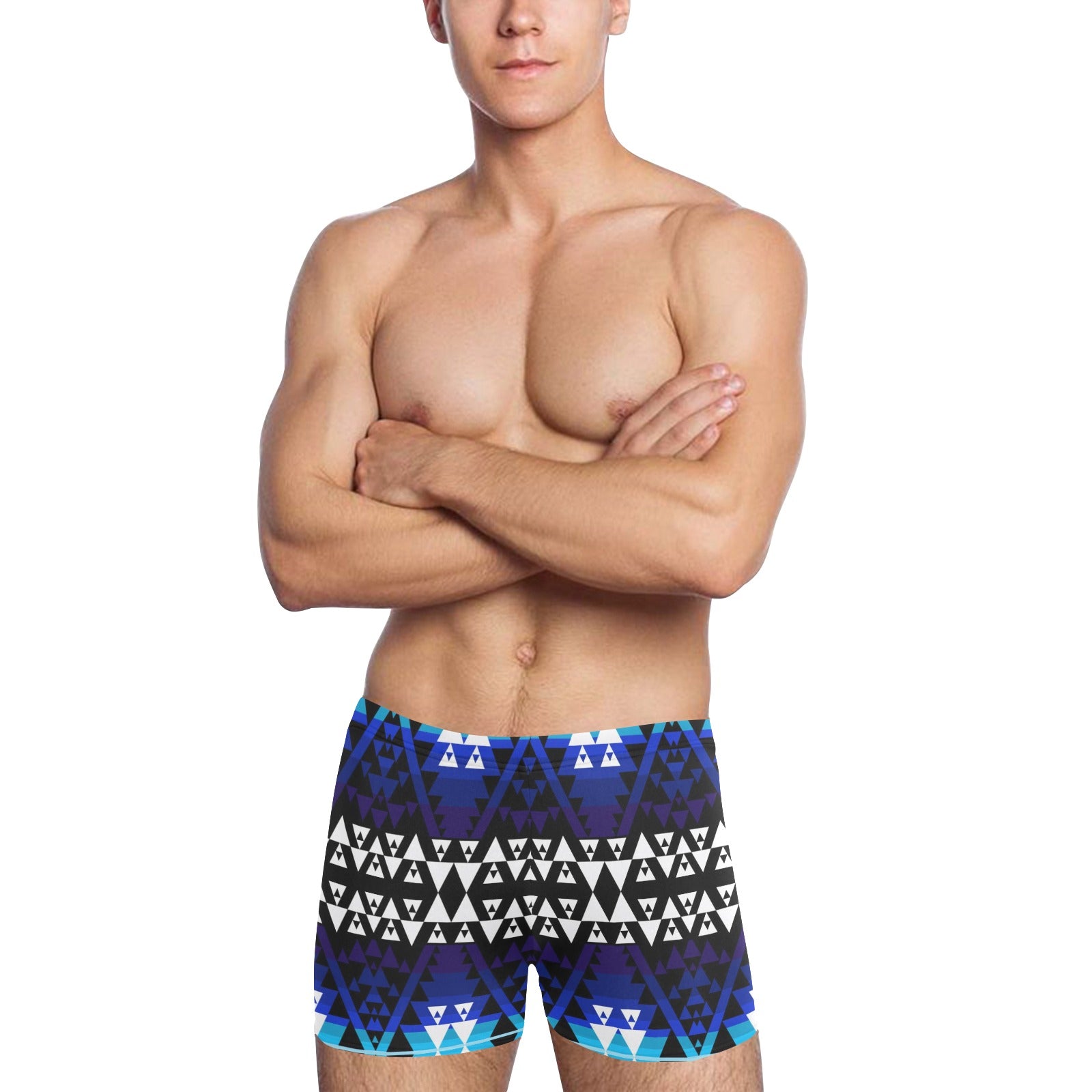 Writing on Stone Night Watch Men's Swimming Trunks