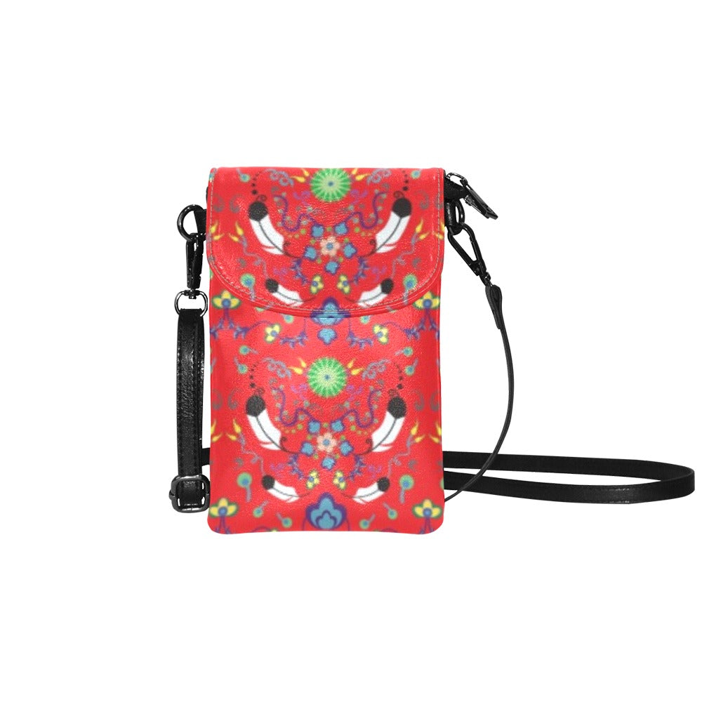 New Growth Vermillion Small Cell Phone Purse
