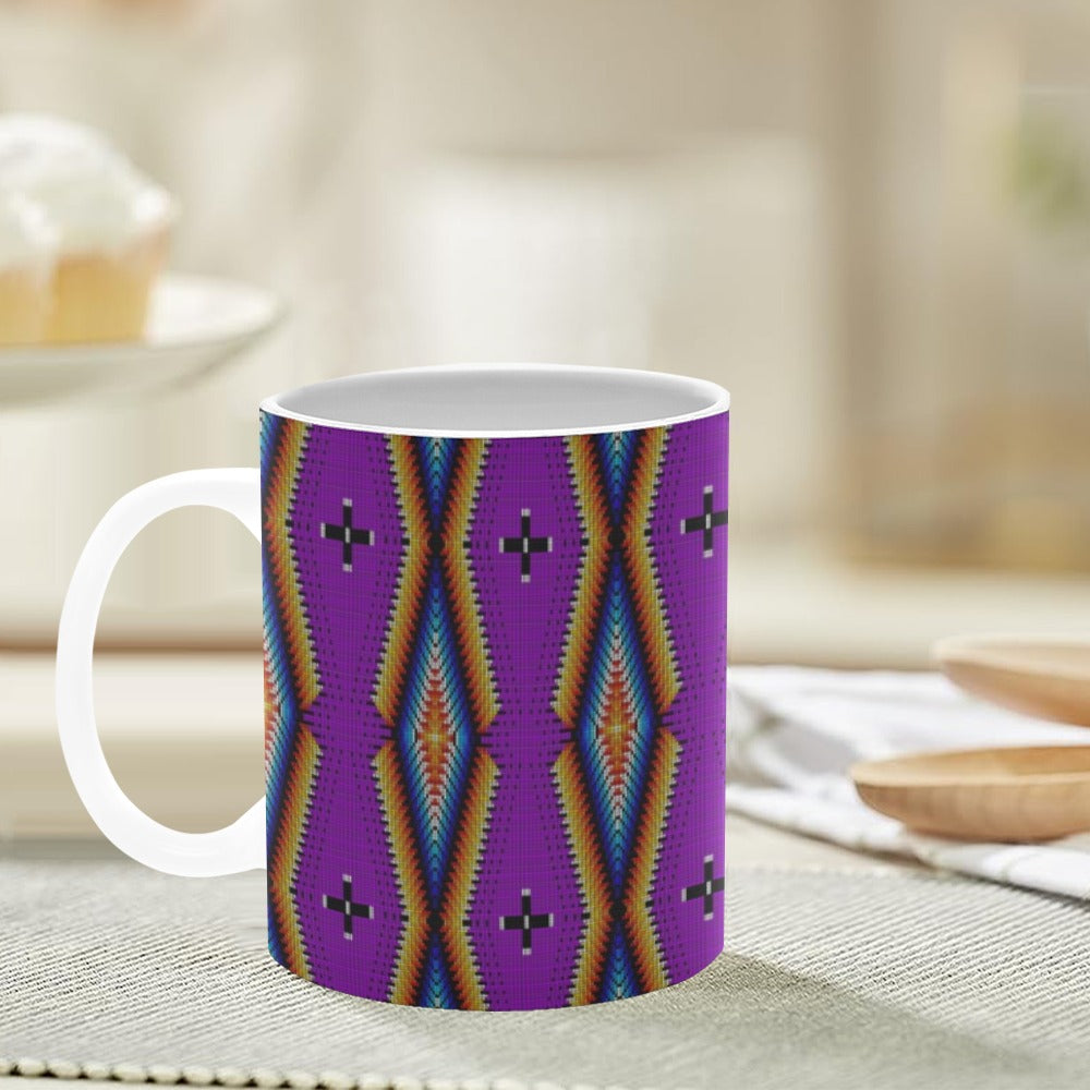 Diamond in the Bluff Purple White Mug(11OZ)