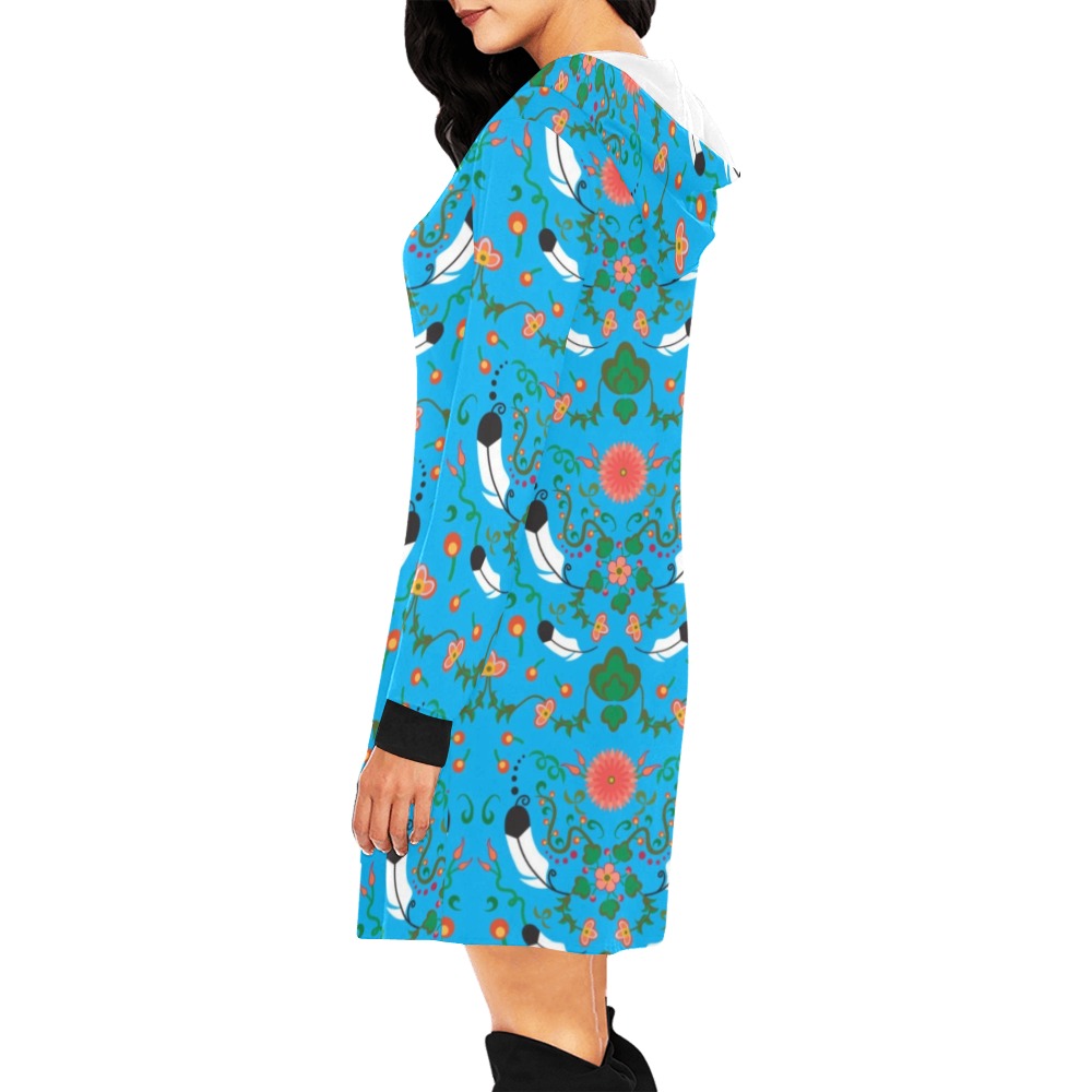 New Growth Bright Sky Hoodie Dress