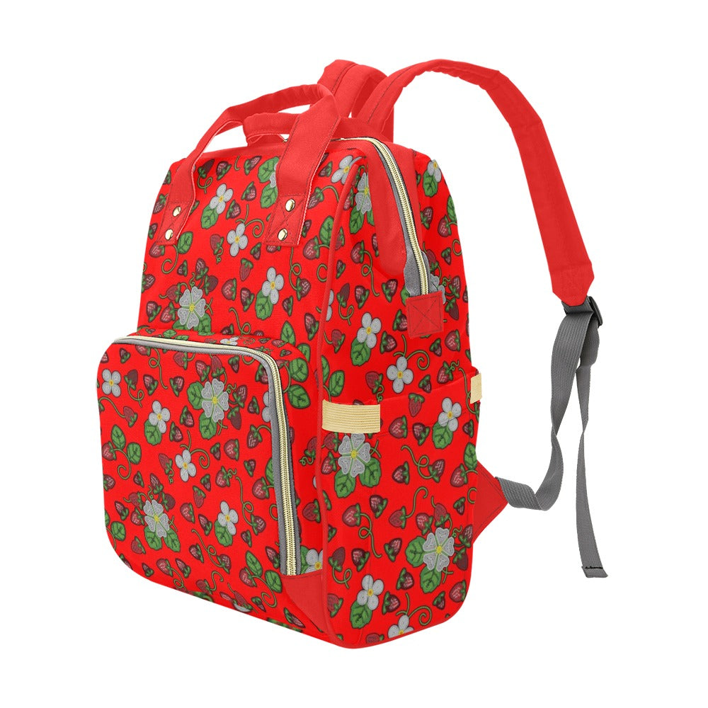Strawberry Dreams Fire Multi-Function Diaper Backpack/Diaper Bag