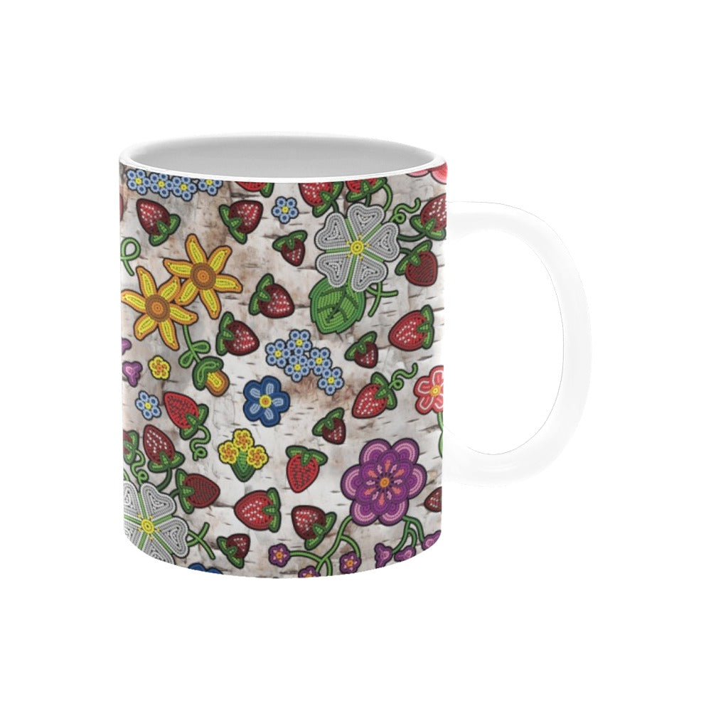 Berry Pop Br Bark White Mug(11OZ)