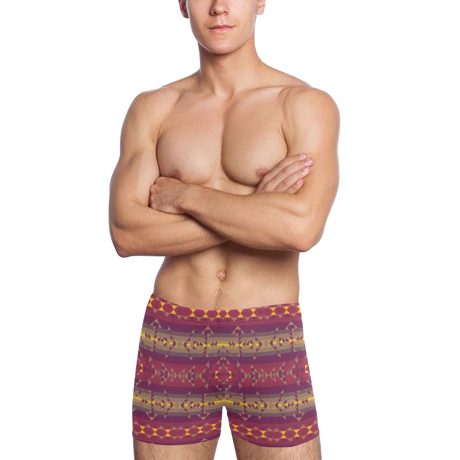 Gold Wool Men's Swimming Trunks