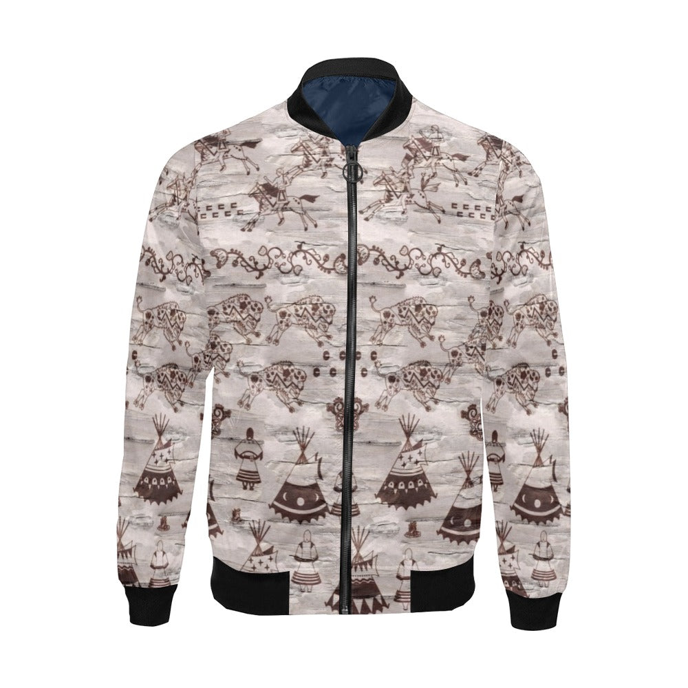 Heart of The Forest All Over Print Bomber Jacket for Men