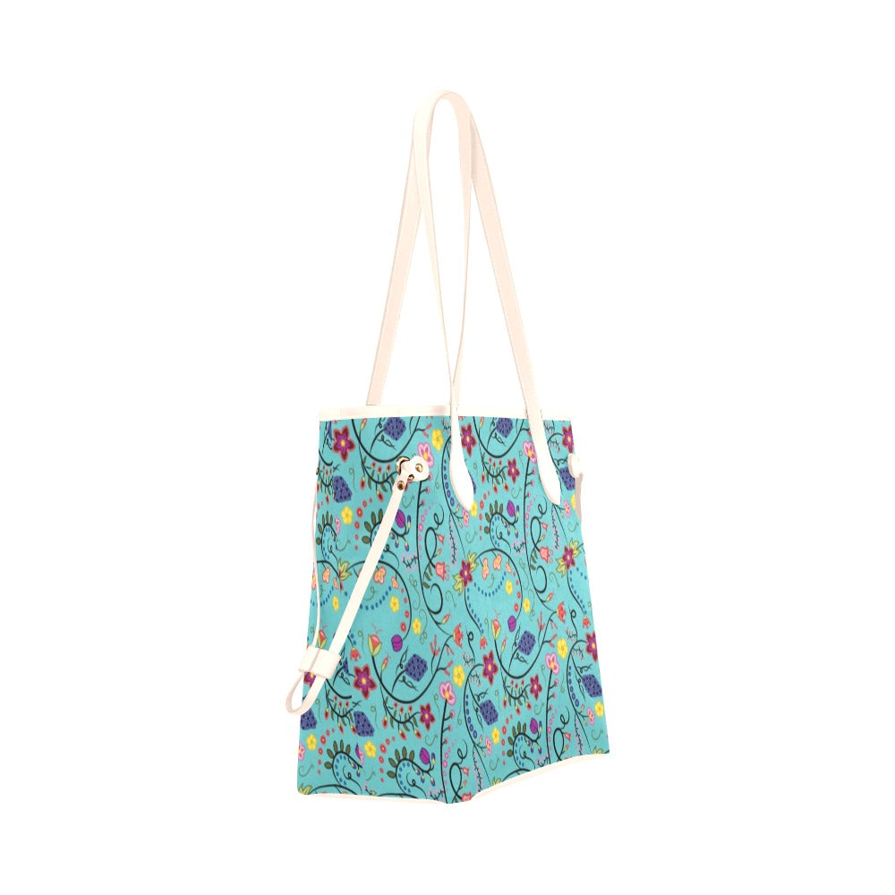 Fresh Fleur Sky Clover Canvas Tote Bag