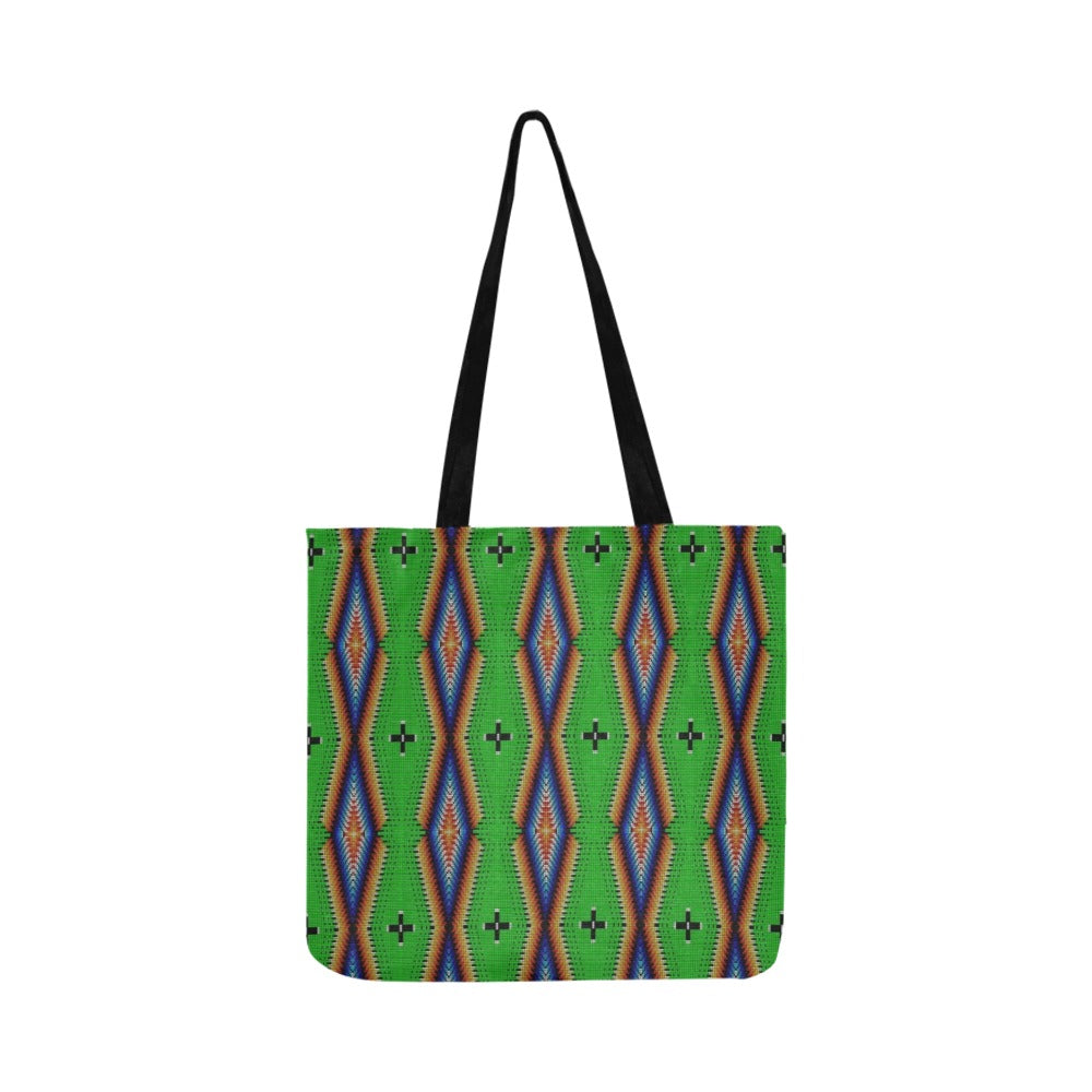 Diamond in the Bluff Lime Reusable Shopping Bag (Two sides)