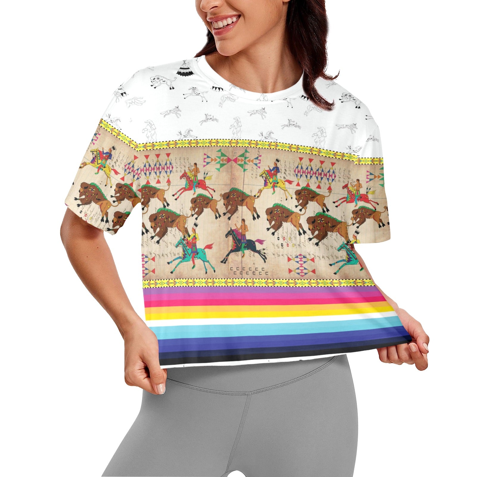 Ledger Hunt Clay Women's Cropped T-shirt