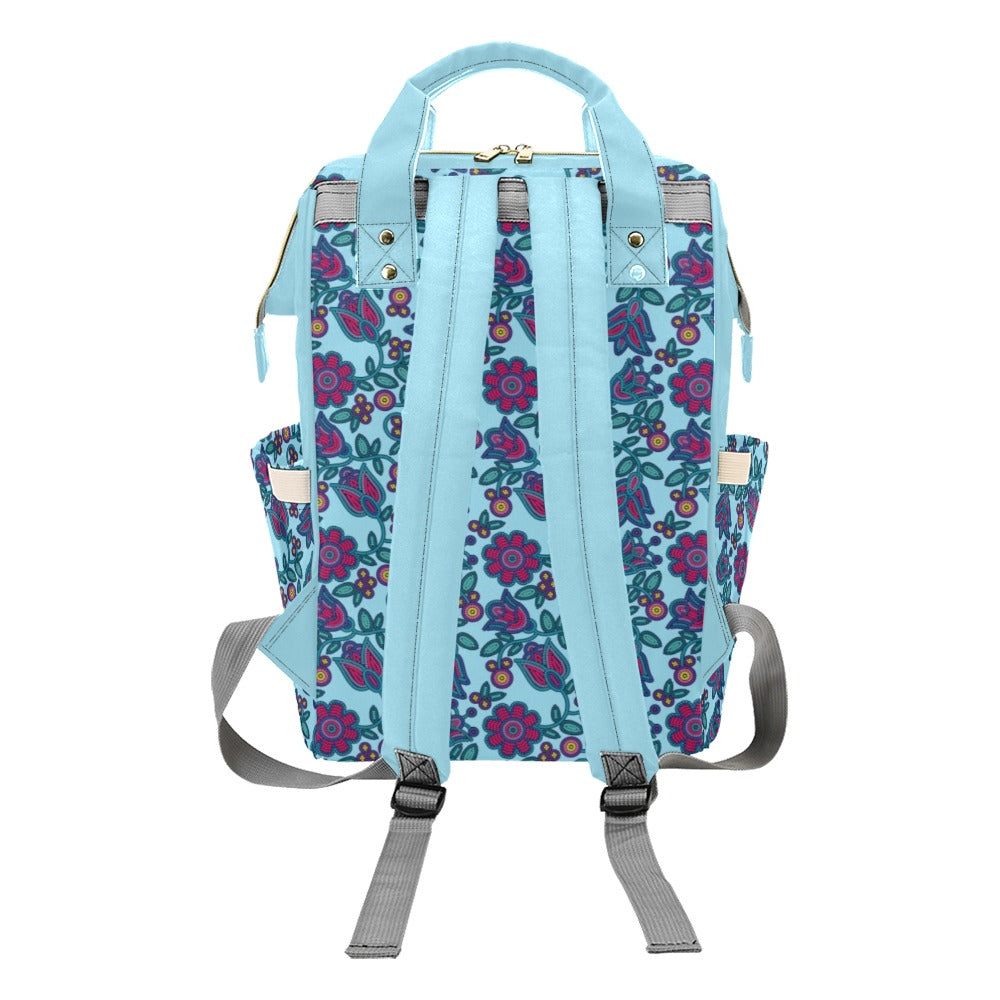 Beaded Nouveau Marine Multi-Function Diaper Backpack/Diaper Bag