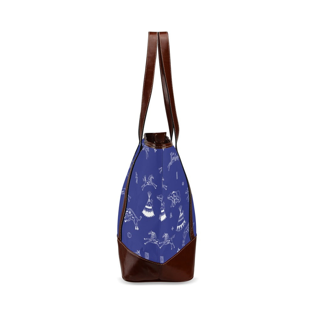 Ledger Dabbles Blue Tote Handbag