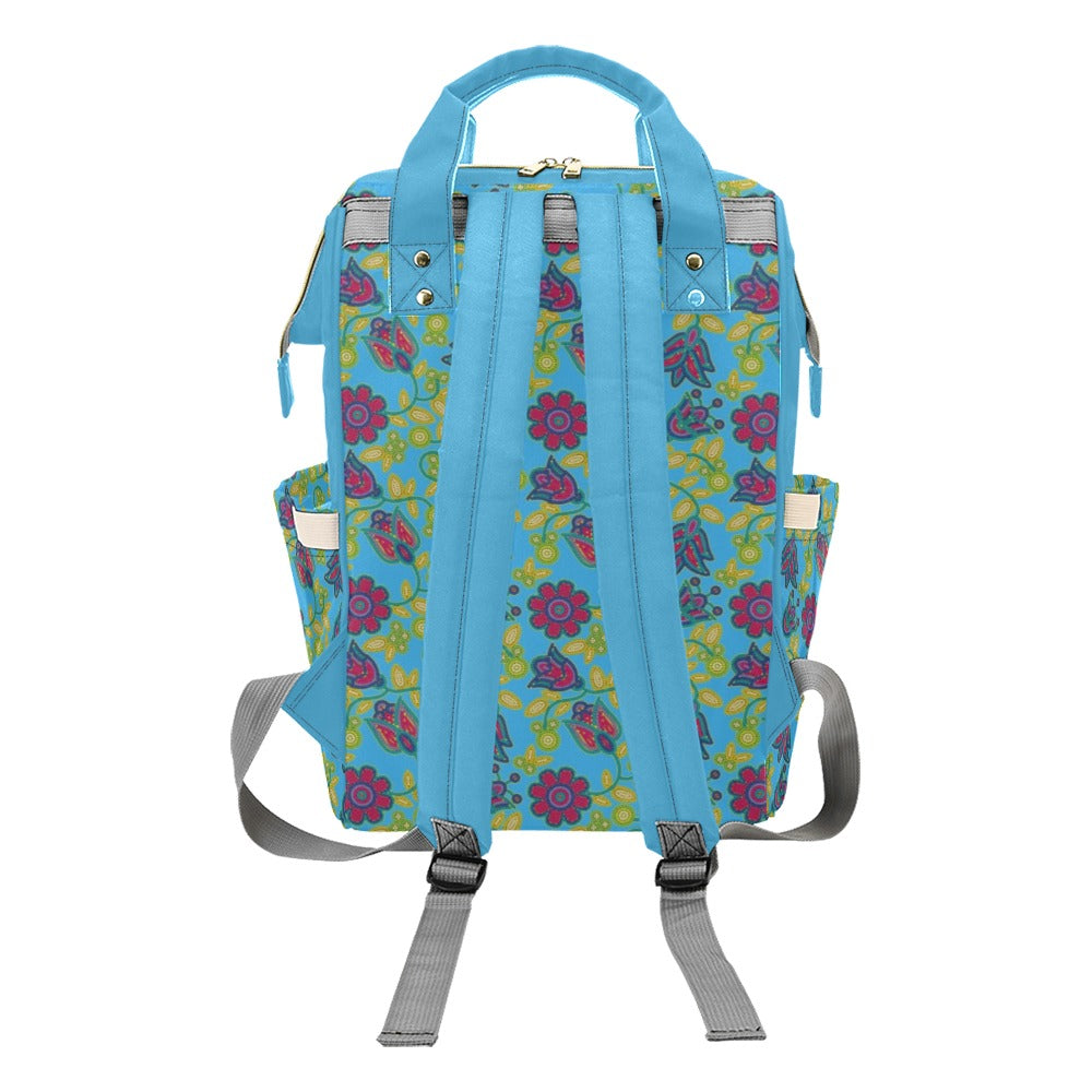 Beaded Nouveau Lime Multi-Function Diaper Backpack/Diaper Bag