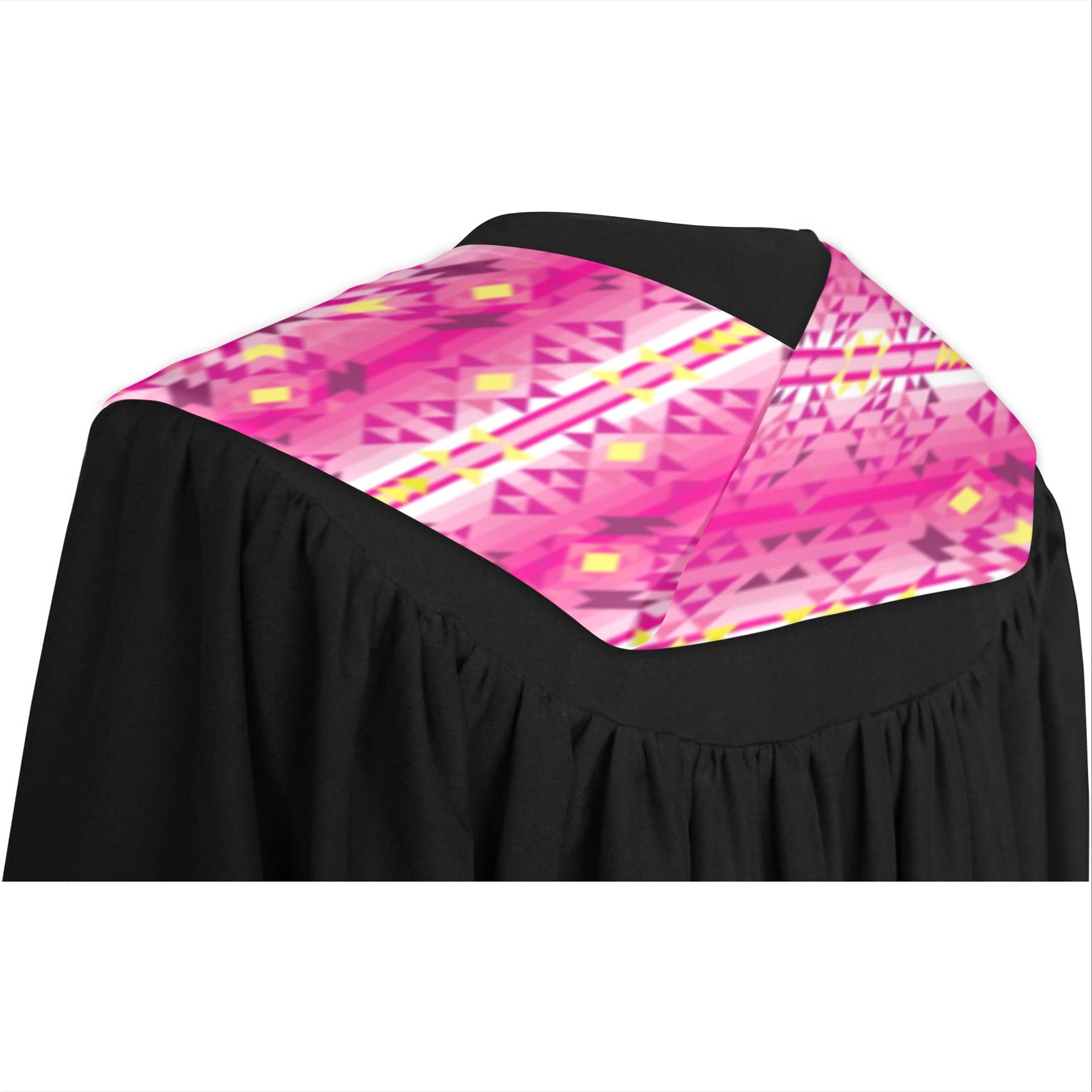 Pink Star Graduation Stole