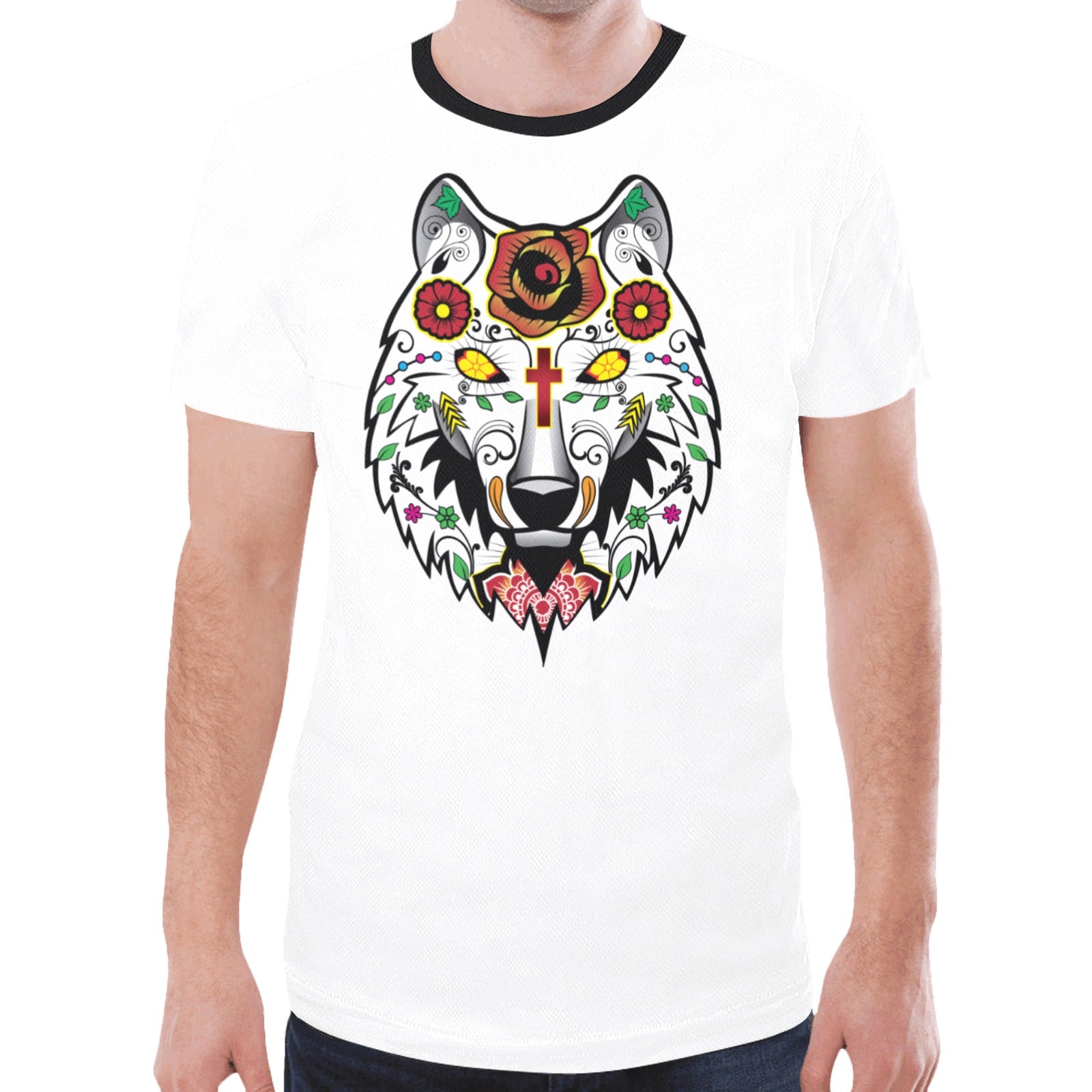 Wolf Spirit Guide (White) T-shirt for Men