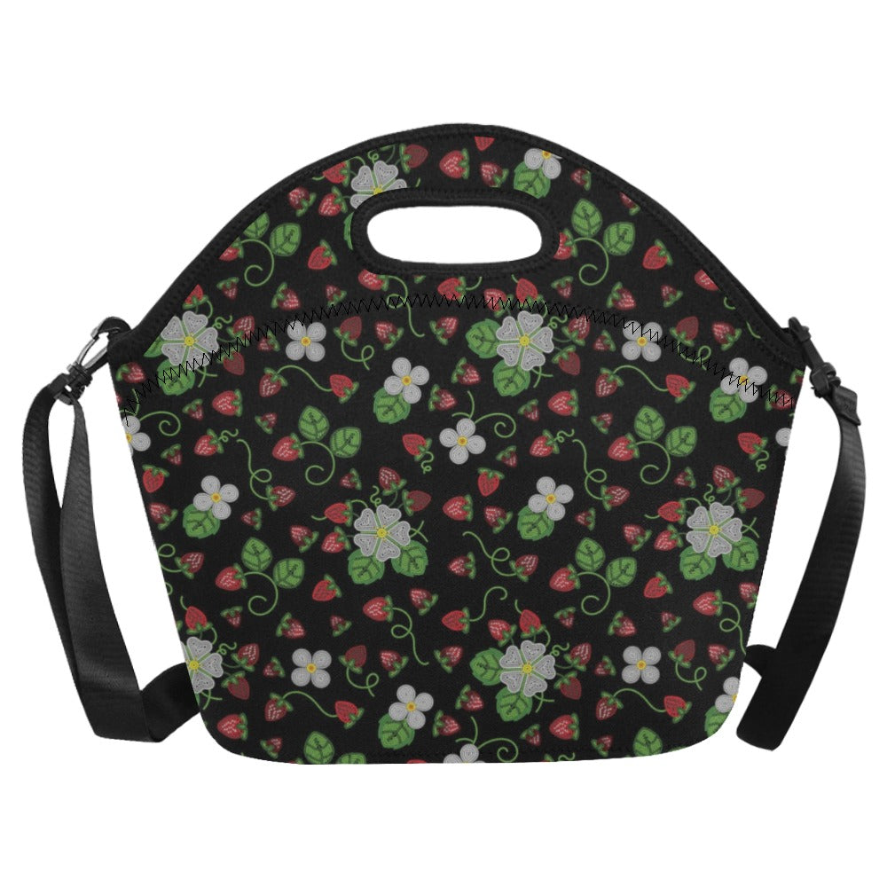 Strawberry Dreams Midnight Neoprene Lunch Bag/Large