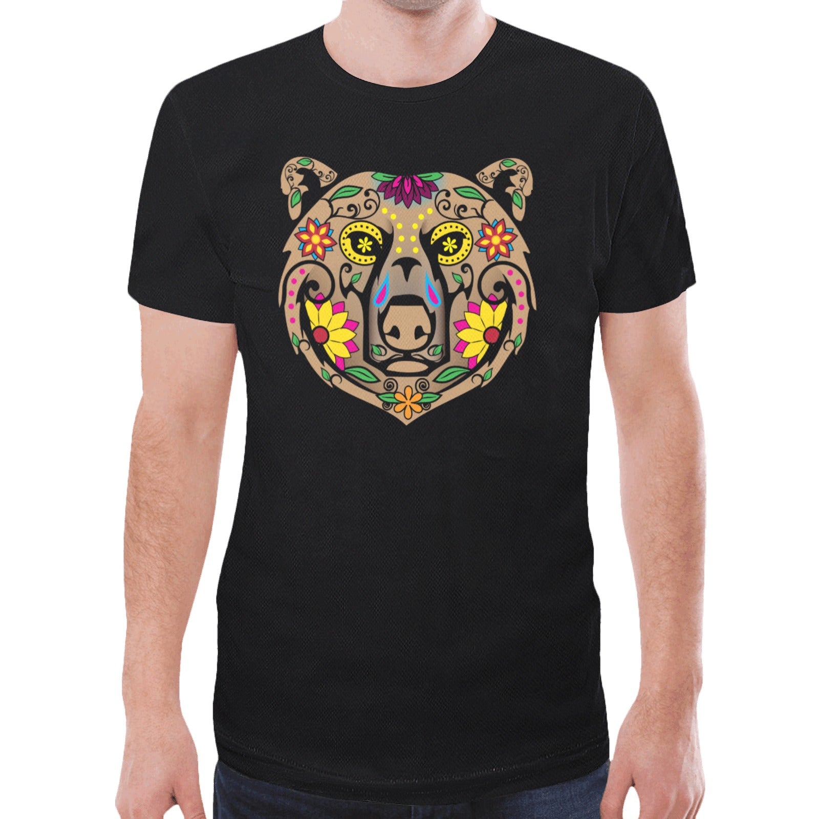 Bear Spirit Guide (Black) T-shirt for Men