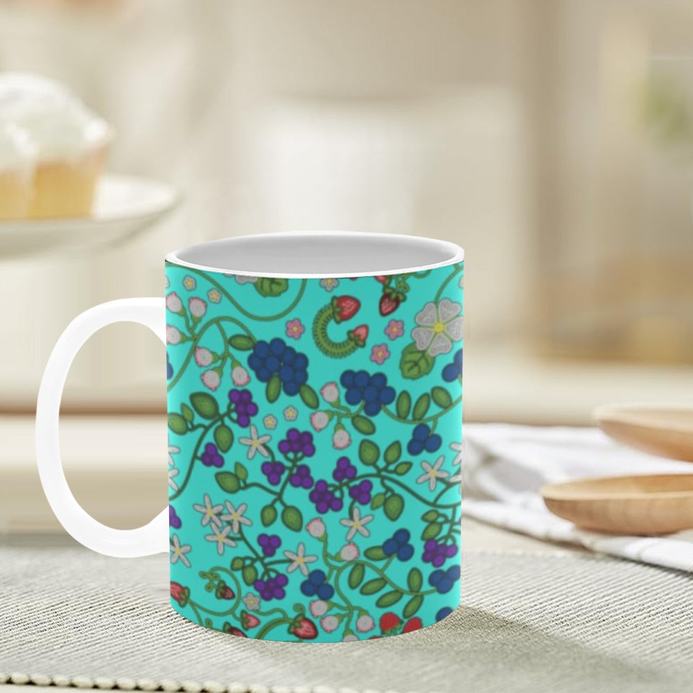 Grandmother Stories Turquoise White Mug(11OZ)