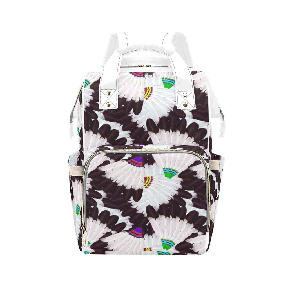 Eagle Feather Fans Multi-Function Diaper Backpack/Diaper Bag