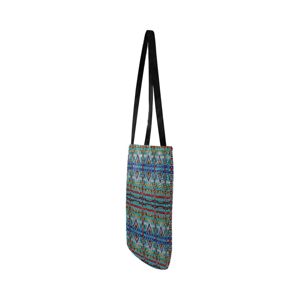 Medicine Blessing Turquoise Reusable Shopping Bag (Two sides)