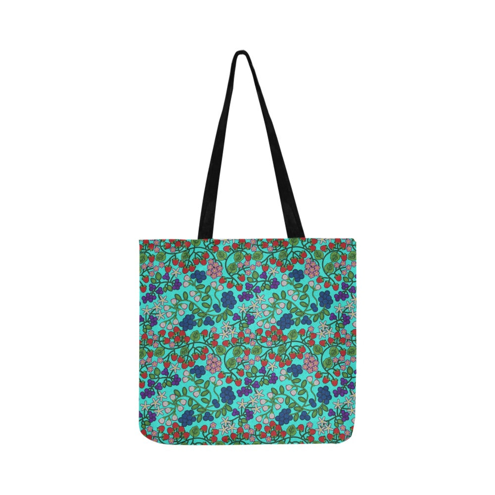 Takwakin Harvest Turquoise Reusable Shopping Bag (Two sides)