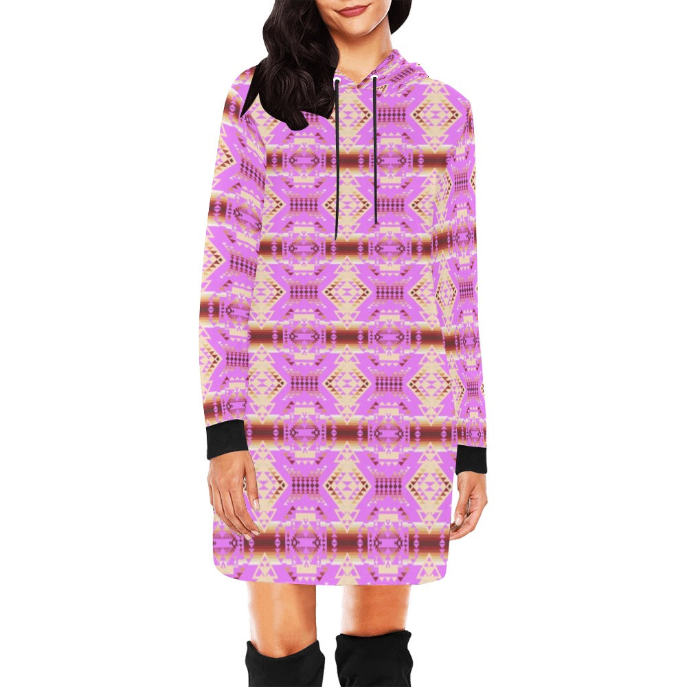 Gathering Earth Lilac Hoodie Dress