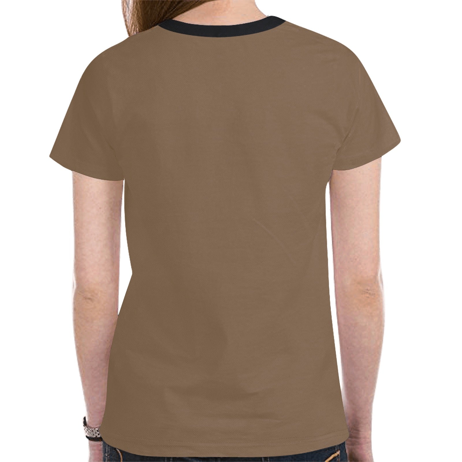 Floral Beaver Spirit Guide (Dark Brown) T-shirt for Women