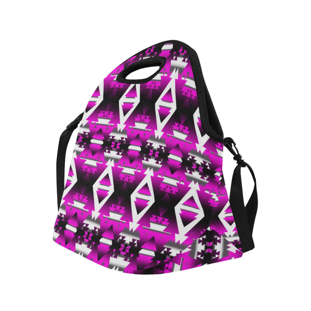 Sunset Winter Camp Large Insulated Neoprene Lunch Bag