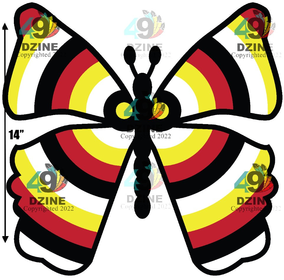 14-inch Butterfly Transfer
