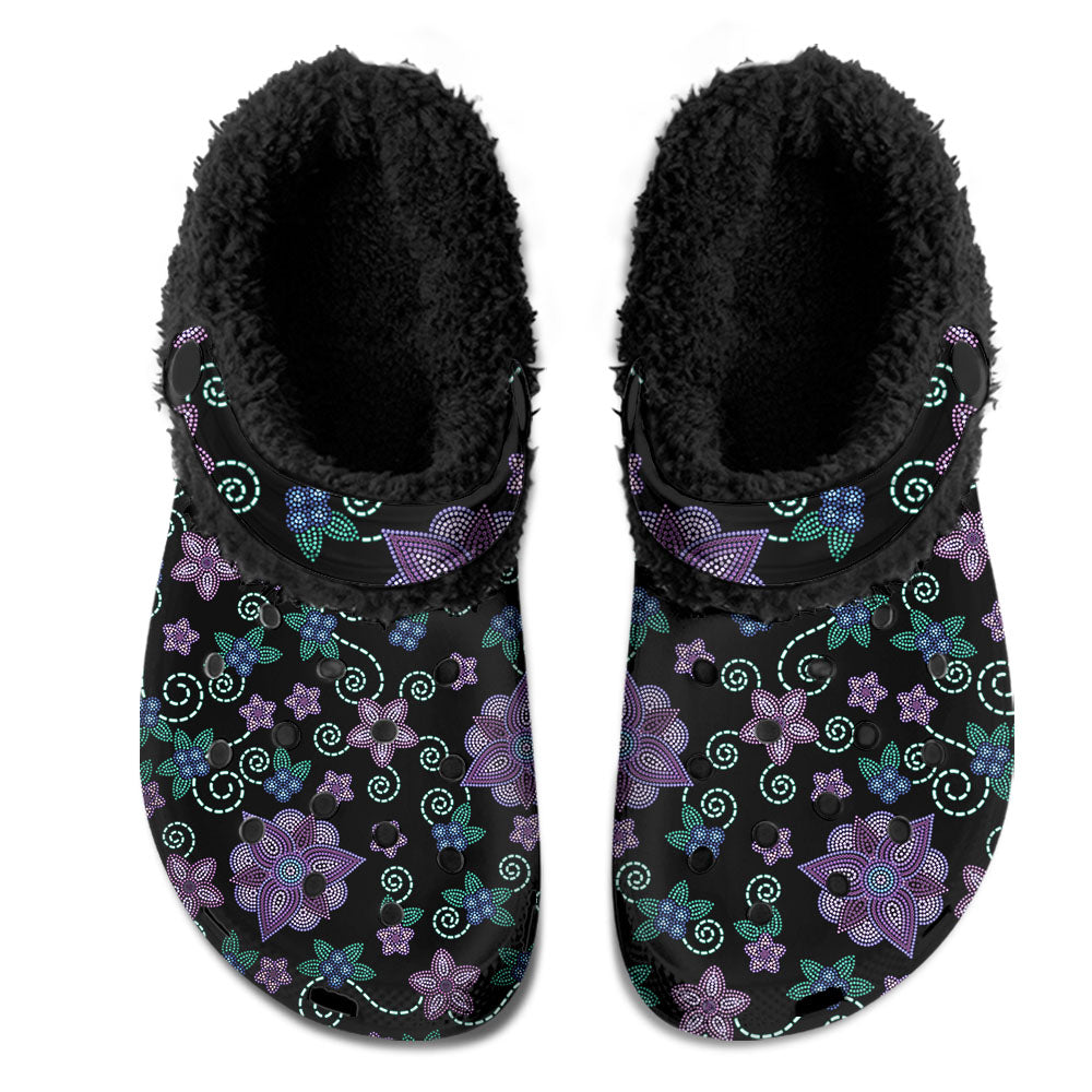 Berry Picking Muddies Unisex Clog Shoes with Soft Fleece Fur Lining