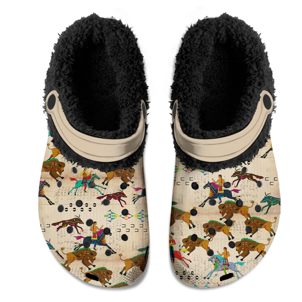 The Hunt Muddies Unisex Clog Shoes with Soft Fleece Fur Lining