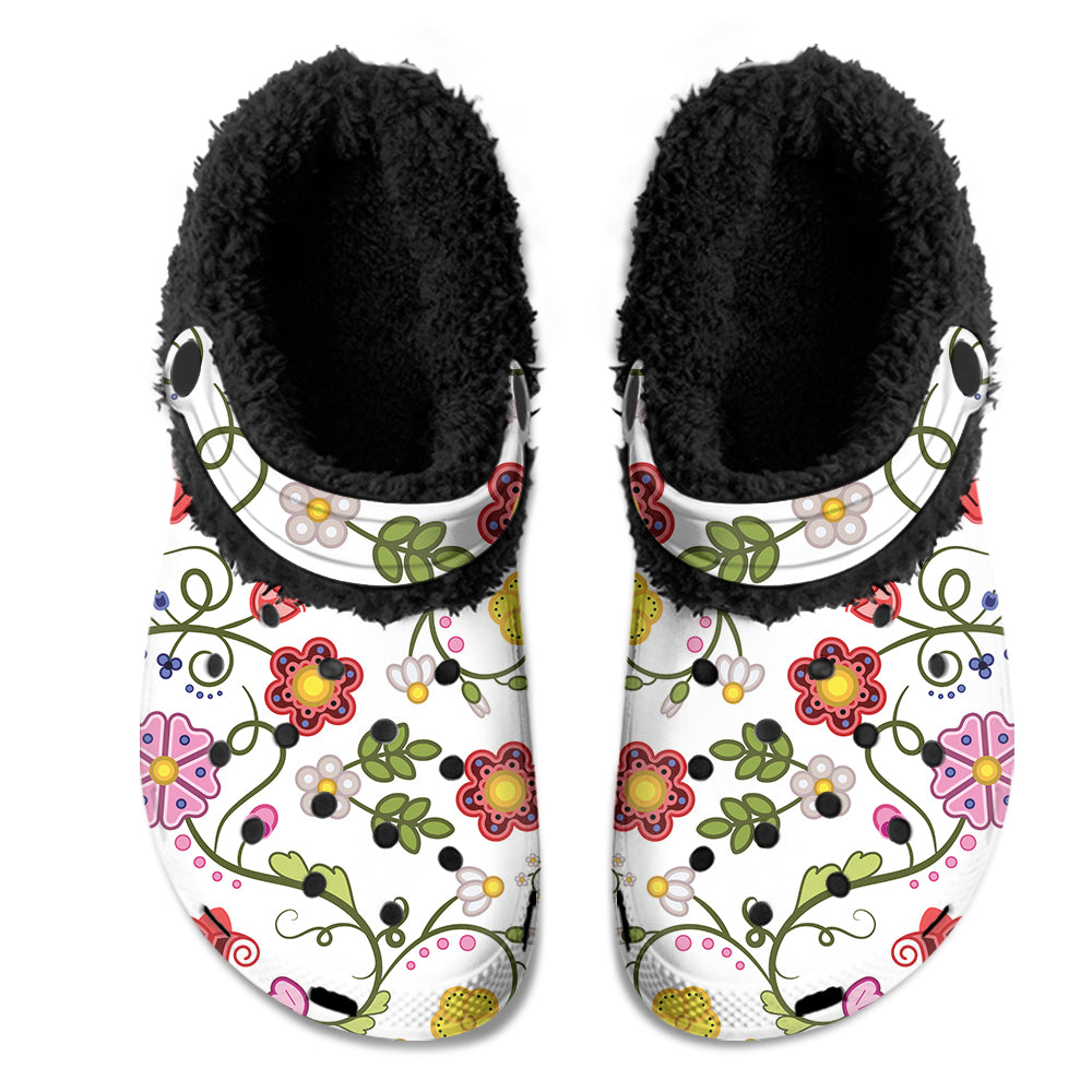 Nipin Blossom Muddies Unisex Clog Shoes with Soft Fleece Fur Lining