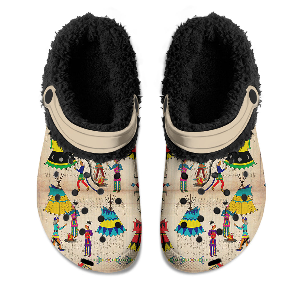 Gathering of the Chiefs Muddies Unisex Clog Shoes with Soft Fleece Fur Lining