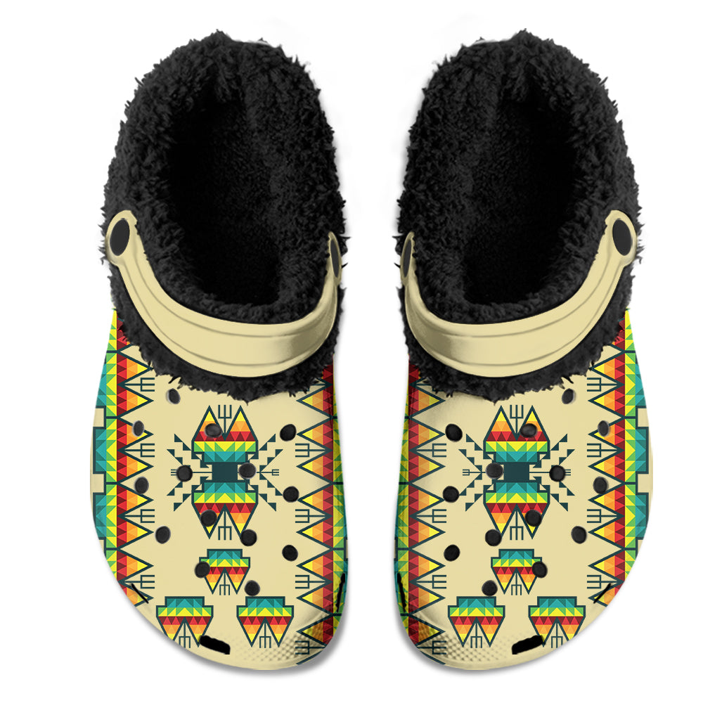 Sacred Trust Arid Muddies Unisex Clog Shoes with Soft Fleece Fur Lining