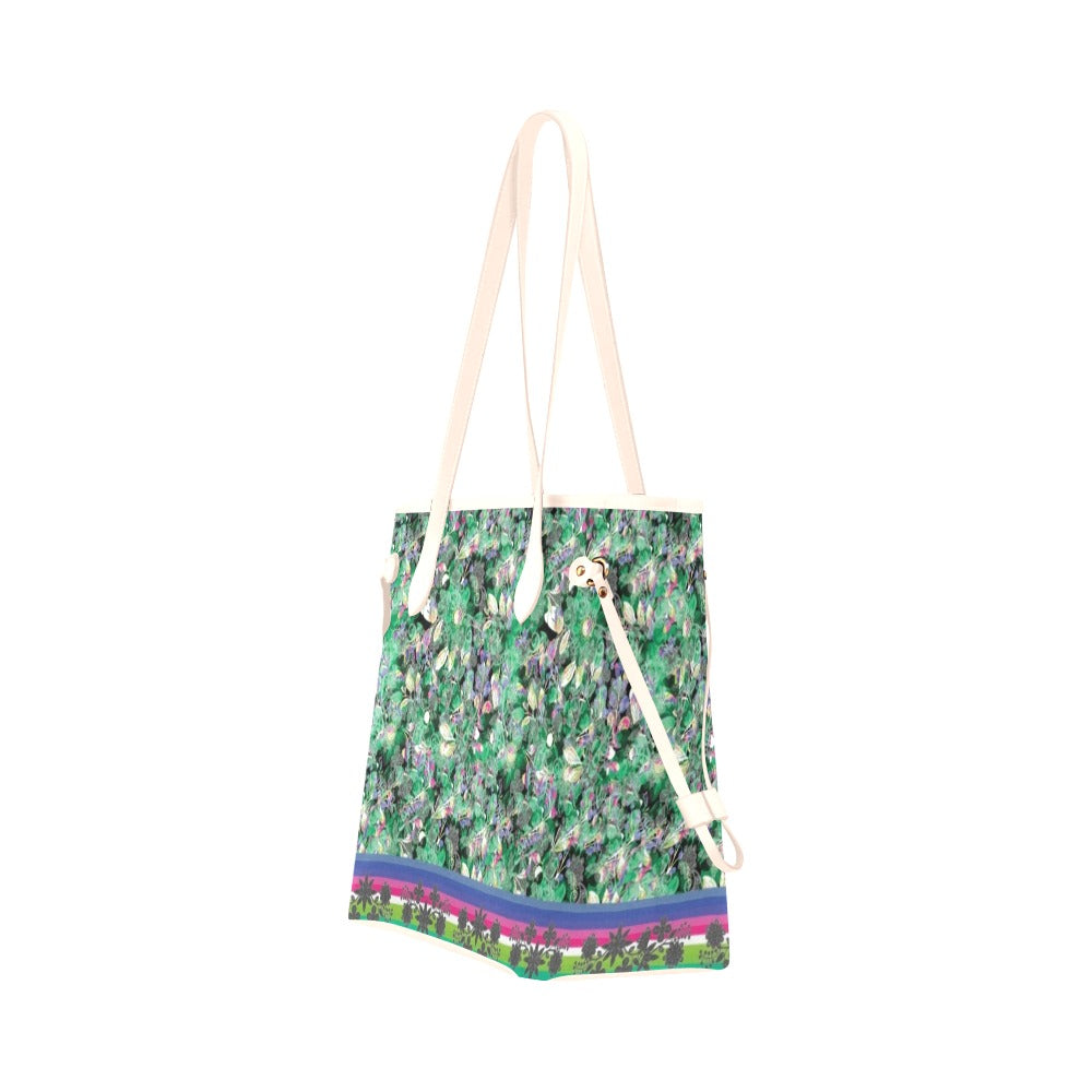 Culture in Nature Green Clover Canvas Tote Bag