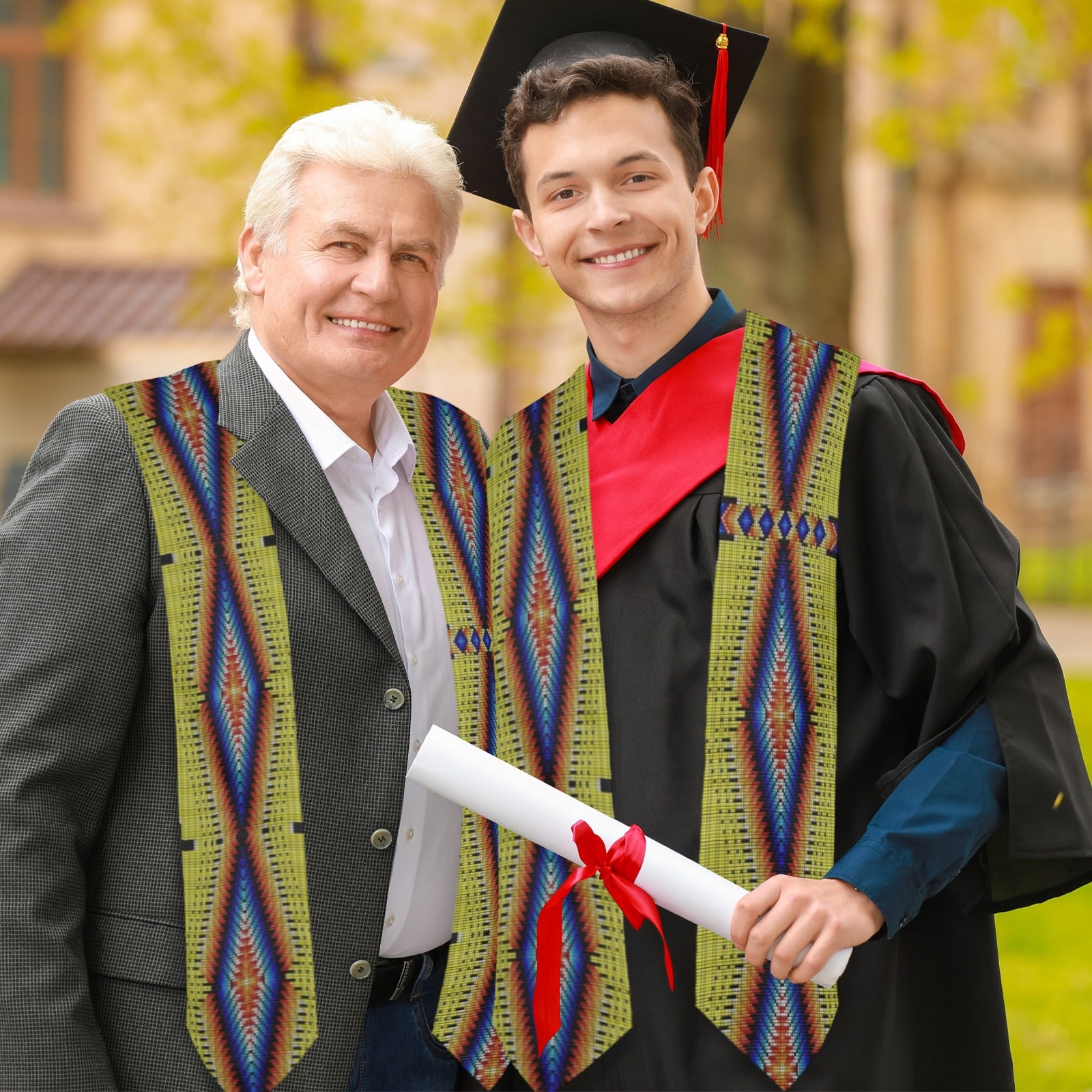 Diamond in the Bluff Yellow Graduation Stole