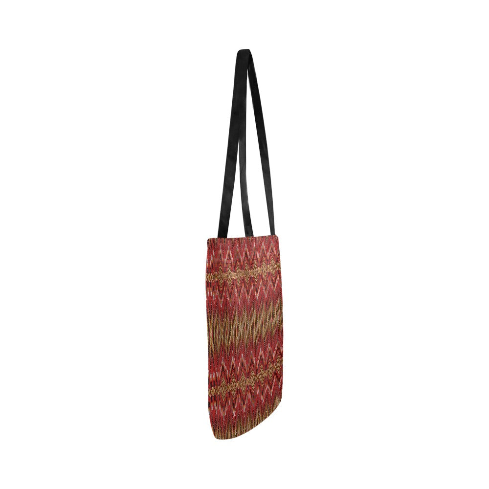 Fire Feather Red Reusable Shopping Bag (Two sides)