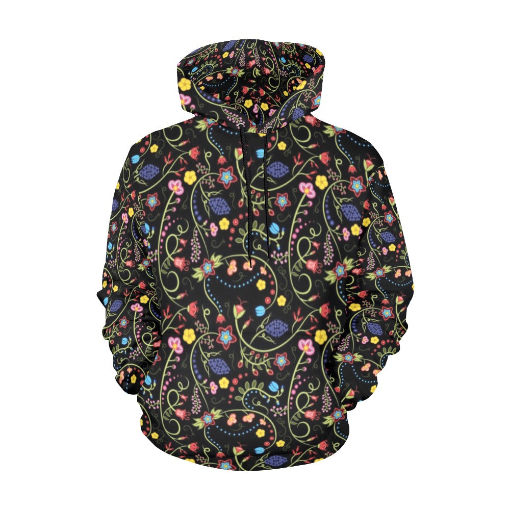 Fresh Fleur Midnight Hoodie for Men (USA Size)