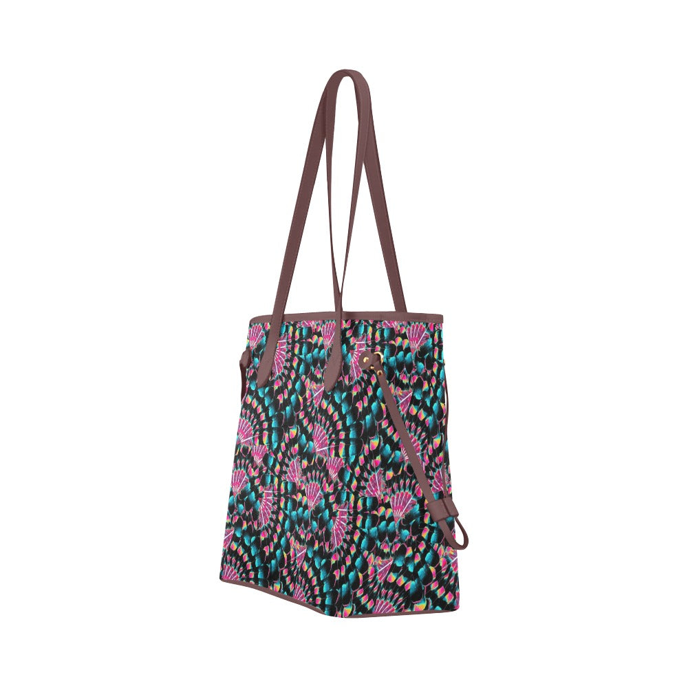 Hawk Feathers Heat Map Clover Canvas Tote Bag