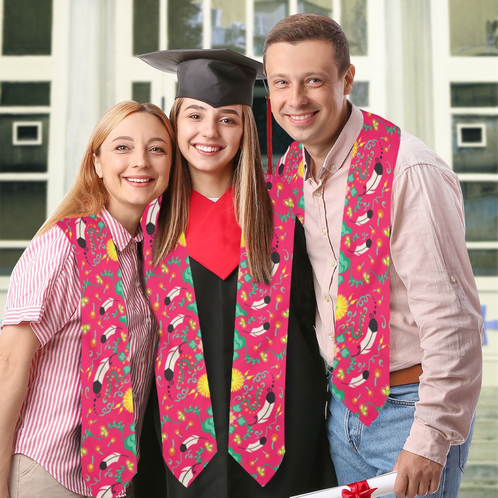 New Growth Pink Graduation Stole