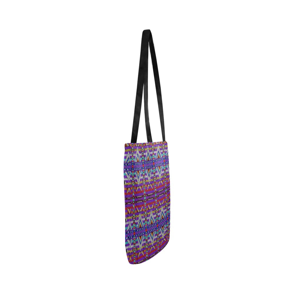 Medicine Blessing Purple Reusable Shopping Bag (Two sides)