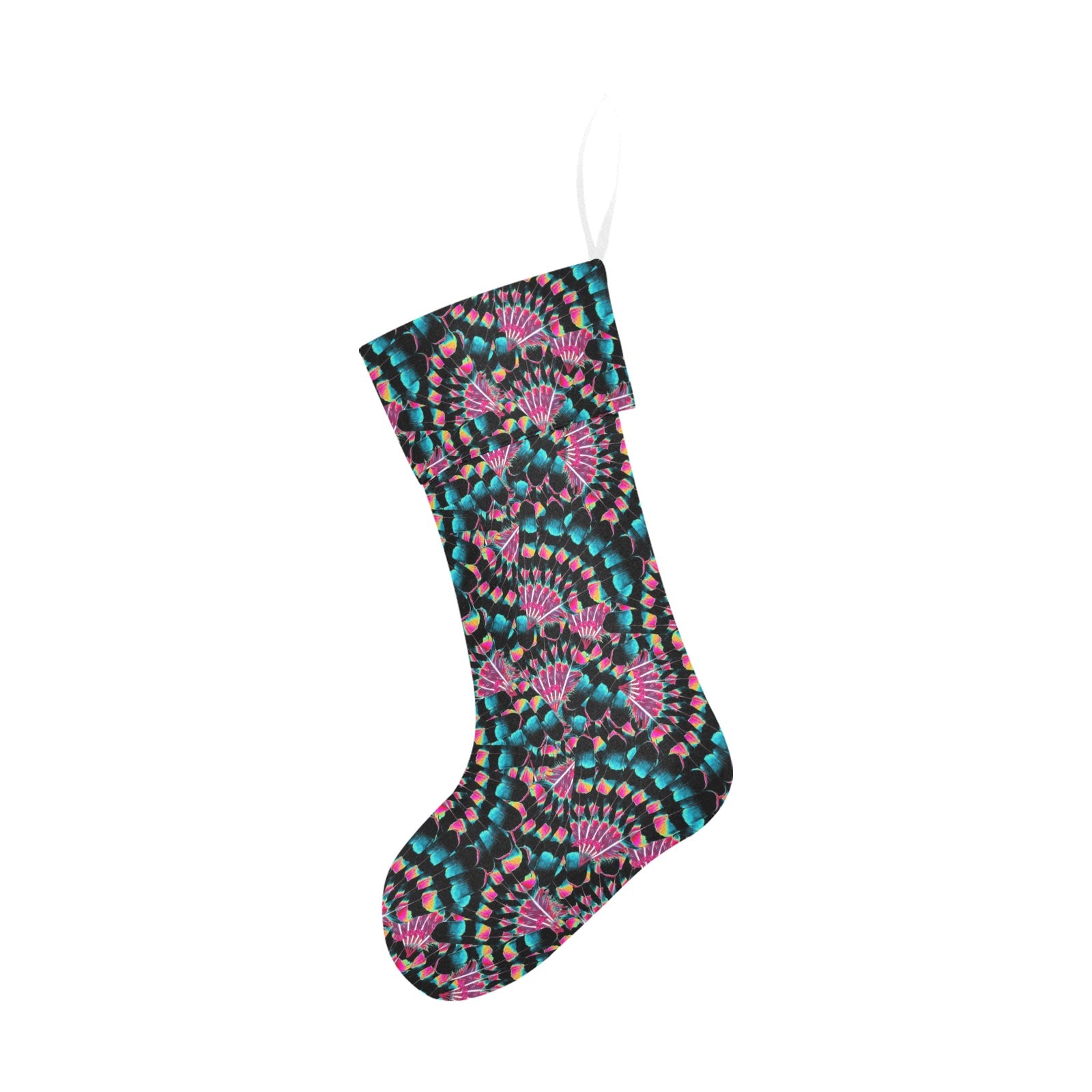 Hawk Feathers Heat Map Christmas Stocking