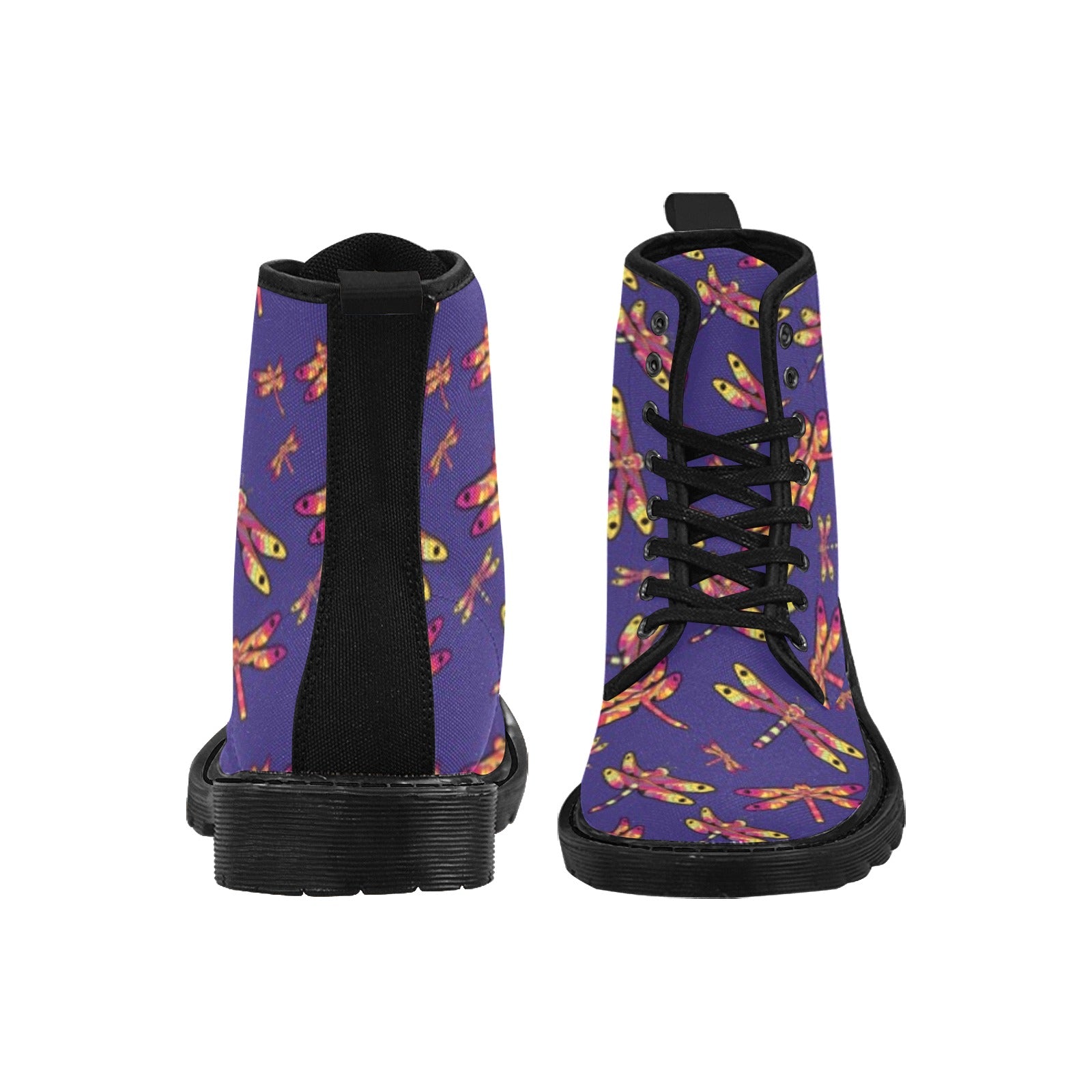 Gathering Purple Boots for Men (Black)