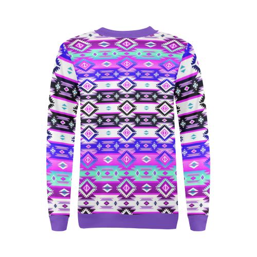 Adobe Dance All Over Print Crewneck Sweatshirt for Women (Model H18) Crewneck Sweatshirt for Women (H18) e-joyer 
