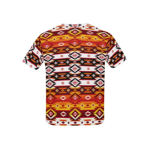 Adobe Fire All Over Print T-shirt for Kid (USA Size) (Model T40) All Over Print T-shirt for Kid (T40) e-joyer 