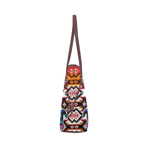 Adobe Fire Turtle Colored Clover Canvas Tote Bag (Model 1661) Clover Canvas Tote Bag (1661) e-joyer 