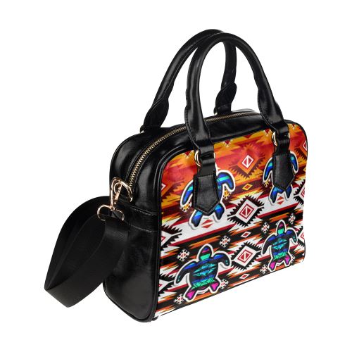 Adobe Fire Turtle Colored Shoulder Handbag (Model 1634) Shoulder Handbags (1634) e-joyer 