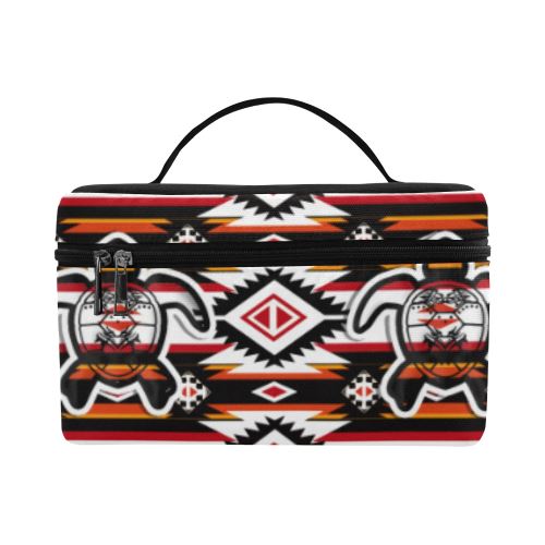 Adobe Fire Turtle Cosmetic Bag/Large (Model 1658) Cosmetic Bag e-joyer 