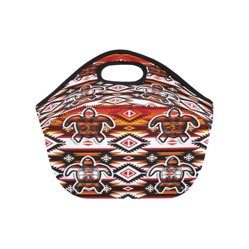 Adobe Fire Turtle2 Neoprene Lunch Bag/Small (Model 1669) Neoprene Lunch Bag/Small (1669) e-joyer 