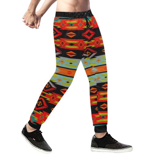 Adobe Kiva Men's All Over Print Sweatpants (Model L11) Men's All Over Print Sweatpants (L11) e-joyer 