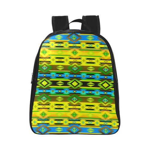 Adobe Midnight School Backpack (Model 1601)(Small) School Backpacks/Small (1601) e-joyer 