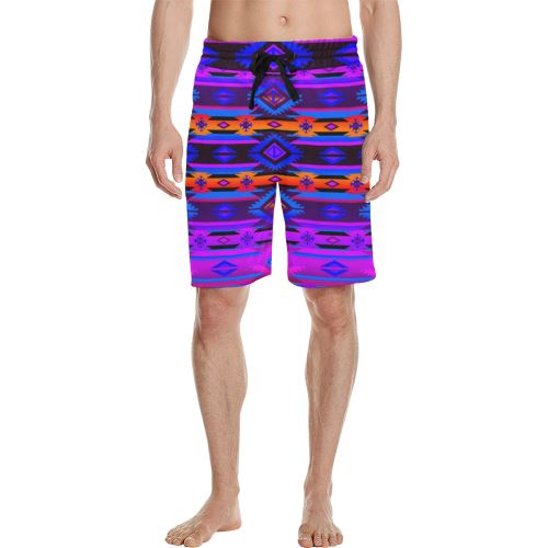 Adobe Morning Men's All Over Print Casual Shorts (Model L23) Men's Casual Shorts (L23) e-joyer 