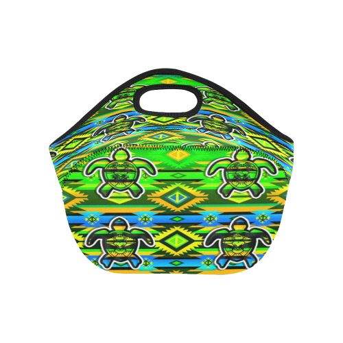 Adobe-Nature-Turtle Neoprene Lunch Bag/Small (Model 1669) Neoprene Lunch Bag/Small (1669) e-joyer 